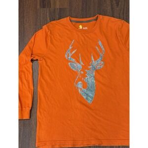 Carhartt Long Sleeve T-shirt Boy's XL (18-20) Realtree Xtra Camo Blaze Orange